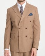 Açık Kahve Kruvaze Takım Elbise - Görsel 5