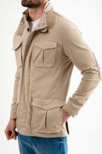 Bej Dik Yaka Safari Erkek Ceket - Görsel 3