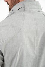 Gri Dik Yaka Safari Erkek Ceket - Görsel 5