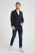 Siyah Kruvaze Ceket - Görsel 2