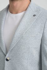 Mavi Dokulu Blazer Ceket - Görsel 7