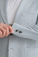 Mavi Dokulu Blazer Ceket - Görsel 8