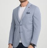 Mavi Slim Fit Mono Yaka Klasik Ceket - Görsel 3
