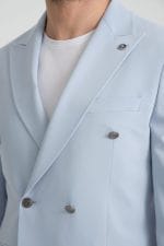 Mavi Kruvaze Ceket - Görsel 7