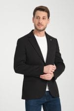 Siyah Slim Fit Ceket - Görsel 4