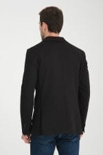 Siyah Slim Fit Ceket - Görsel 5