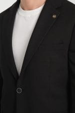 Siyah Slim Fit Ceket - Görsel 6