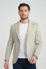 Yeşil Dokulu Blazer Ceket - Görsel 3