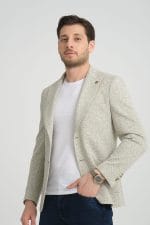 Yeşil Dokulu Blazer Ceket - Görsel 5