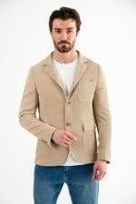 Hakim Yaka Krem Slim Fit Ceket - Görsel 2