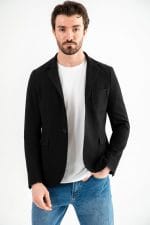 Hakim Yaka Siyah Slim Fit Ceket
