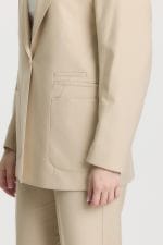 Krem Cep Detaylı Takım Elbise - Görsel 8