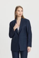 Lacivert Cep Detaylı Takım Elbise - Görsel 3