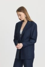 Lacivert Cep Detaylı Takım Elbise - Görsel 4