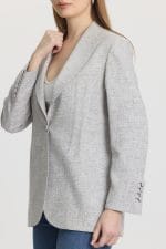 Lacivert Dikiş Detaylı Blazer Ceket - Görsel 8