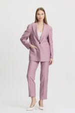 Lila Cep Detaylı Takım Elbise - Görsel 5