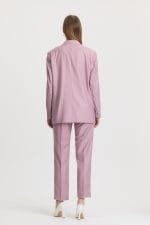 Lila Cep Detaylı Takım Elbise - Görsel 6