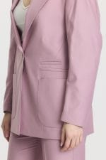 Lila Cep Detaylı Takım Elbise - Görsel 8