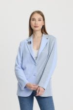 Mavi Colorblock Blazer Ceket - Görsel 5