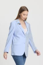 Mavi Colorblock Blazer Ceket - Görsel 6