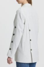 Taş Rengi Düğme Detaylı Blazer Ceket - Görsel 7