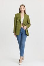 Yeşil Kruvaze Ceket