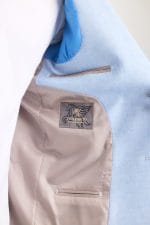 Açık Mavi Dijital Örme Blazer Ceket - Görsel 8