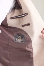 Krem Dijital Örme Blazer Ceket - Görsel 8